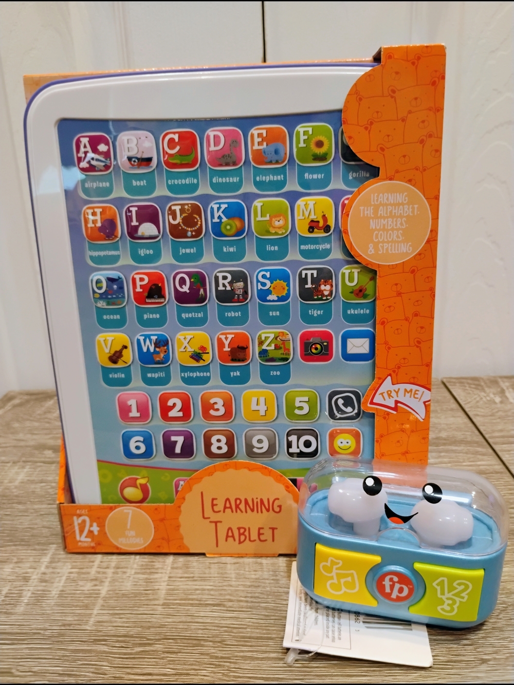 Kids Toy Bundle- 12+M Learning Tablet & 6-36M Play Along Ear Buds
